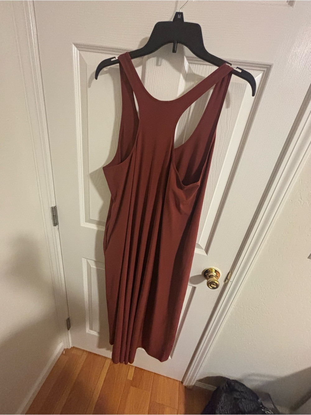 Athleta Presidio Rust Red Racerback Tank Dress. Size Medium 486452 - Picture 2 of 5